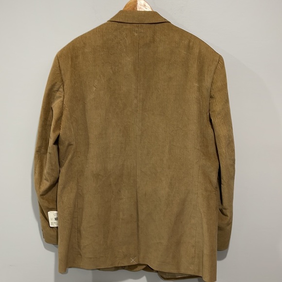 Men’s size 48L corduroy sports blazer jacket two button New England Collection - Picture 8 of 16